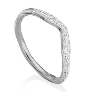 Monica Vinader Riva Wave Diamond Ring